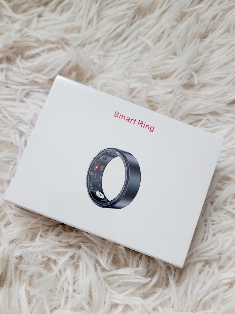 New Black Smart Ring Wireless Fitness Tracker - Sz 10